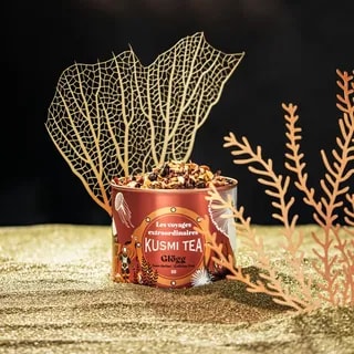 Kusmi Tea Glögg Bio 2025 Świąteczna Infuzja Bez Kofeiny w Puszce 125 g