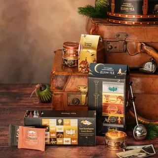 Kusmi Tea Zestaw Ikonicznych Mieszanek w Kopertach 2025 Noël 24 saszetki