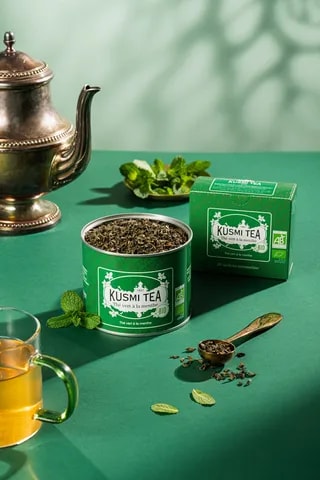 Kusmi Tea - Spearmint Green Tea - Herbata 20 Saszetek