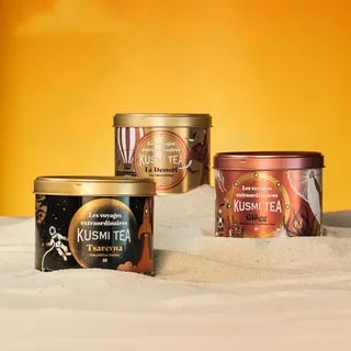 Kusmi Tea Tsarevna Bio 2025 Świąteczna Czarna Herbata z Przyprawami 120 g