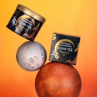 Kusmi Tea Tsarevna Bio 2025 Świąteczna Czarna Herbata z Przyprawami 120 g