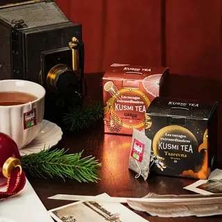 Kusmi Tea Tsarevna Bio 2025 Świąteczna Czarna Herbata z Przyprawami 20 szt