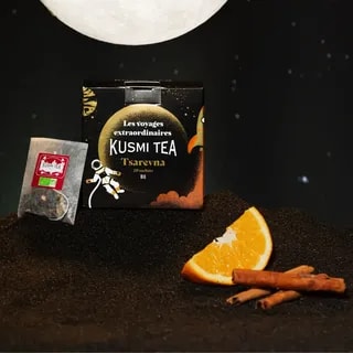 Kusmi Tea Tsarevna Bio 2025 Świąteczna Czarna Herbata z Przyprawami 20 szt