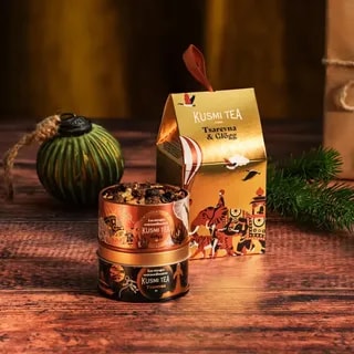 Kusmi Tea Zestaw 2 Mini Puszek Tsarevna i Glögg Bio Noël 2025