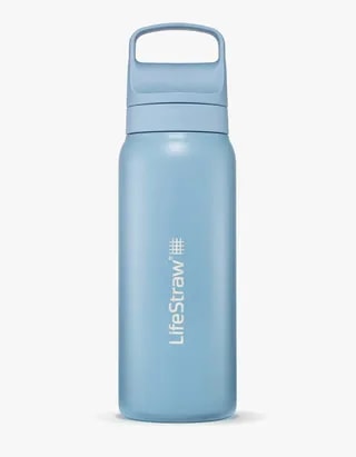 LifeStraw Go 2.0 Termiczna Butelka z Filtrem Membranowo-Węglowym 700 ml Icelandic Blue
