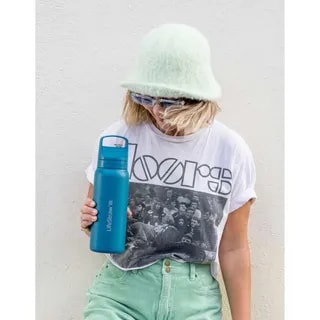 LifeStraw Go 2.0 Termiczna Butelka z Filtrem Membranowo-Węglowym 1 L Icelandic Blue
