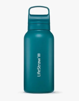 LifeStraw Go 2.0 Termiczna Butelka z Filtrem Membranowo-Węglowym 1 L Laguna Teal