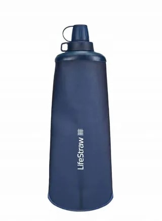 LifeStraw Peak Series Składana Butelka Wyciskana 1 L z Filtrem Mountain Blue