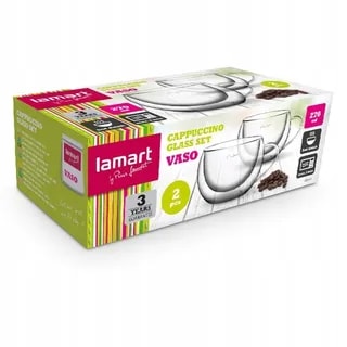 Lamart - Zestaw Szklanek Termicznych Cappuccino VASO LT9012 - 270 ml