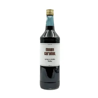 Flaszka syropu o smaku karmelu Mount Caramel, idealnego do kawy i herbaty. Doskonały dodatek, który wzbogaci smak ulubionych napojów, dostarczając wyjątkowych doznań smakowych.