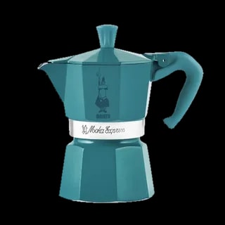 Stylowa oktanowa kawiarka Bialetti Moka Express z kolekcji Wonderland, o pojemności 3 filiżanek, z charakterystycznym logo Bialetti. Idealna do parzenia intensywnej kawy na kuchenkach gazowych i elektrycznych.