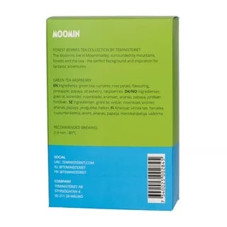 Teministeriet - Moomin Green Tea Raspberry - Herbata 20 piramidek