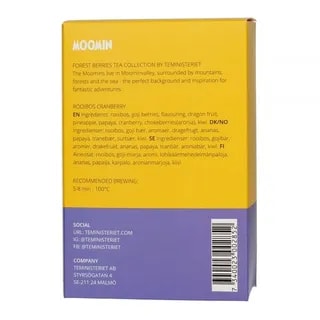 Teministeriet - Moomin Rooibos Cranberry - 20 piramidek