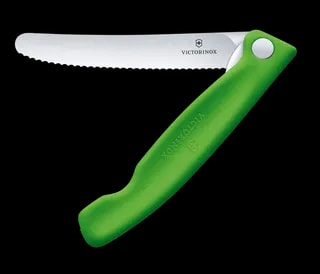 Nóż Victorinox Piknikowy Swiss Classic Zielony Składany 6.7836.F4B Ostrze Ząbkowane 11 cm