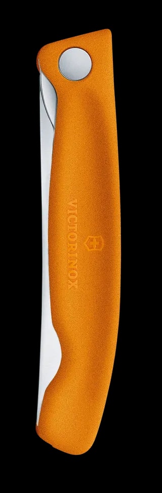 Nóż Victorinox Piknikowy Swiss Classic Pomarańczowy Składany 6.7836.F9B Ostrze Ząbkowane 11 cm