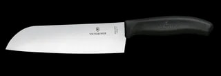 Victorinox Nóż Santoku Swiss Classic Ostrze Gładkie 17 cm Czarny 6.8503.17B