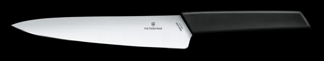 Victorinox Nóż do Porcjowania Swiss Modern Ostrze Gładkie 19 cm Czarny 6.9013.19B