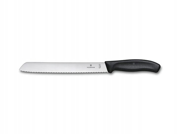 Nóż Victorinox Do Pieczywa Czarny 6.8633.21B Ostrze Ząbkowane 21cm