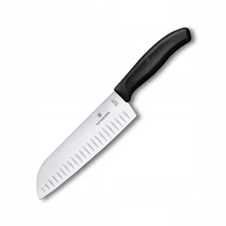 Nóż Victorinox Santoku Czarny 6.8523.17B Ostrze Ryflowane 17 cm