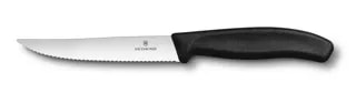 Nóż Victorinox Swiss Classic Czarny 6.7933.12 Ostrze Ząbkowane 12 cm