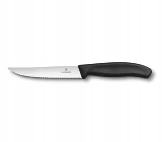 Nóż Victorinox Swiss Classic Czarny 6.7933.12 Ostrze Ząbkowane 12 cm