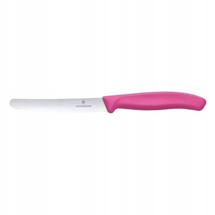 Nóż Victorinox Swiss Classic Różowy 6.7836.L115 Ostrze Ząbkowane 11 cm