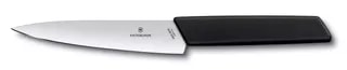 Nóż Victorinox Swiss Modern Czarny 6.9013.15B Ostrze Gładkie 15 cm