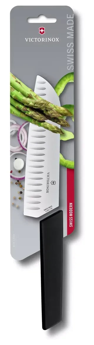 Nóż Victorinox Swiss Modern Santoku 6.9053.17KB Ostrze Ryflowane 17 cm