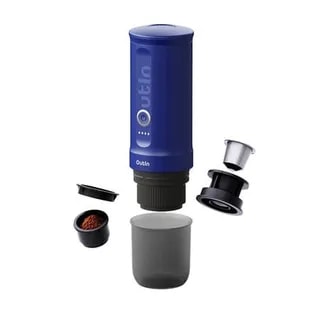 Outin - Nano Espresso Maker - Przenośny Ekspres + Akcesoria Ocean Blue