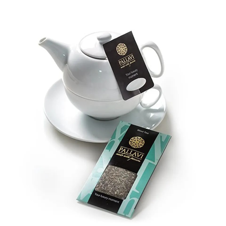 PALLAVI Mint na dzbanek - herbata miętowa w podłużnych saszetkach - 20 torebek 4.5g