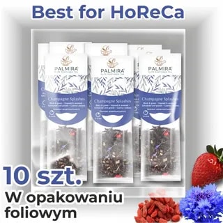 Herbata czarna i zielona z owocami Palmira Champagne Splashes 10 szt
