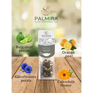 Herbata czarna z bergamotką w saszetkach Palmira Earl Grey 10 saszetek