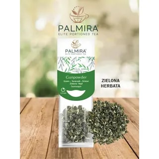 Herbata zielona liściasta w saszetkach Palmira Gunpowder 10 saszetek