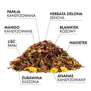 Zimowa Herbata Zielona Teaverso Papago 100g