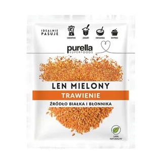 Purella Superfoods Len Mielony Odtłuszczony 180 g