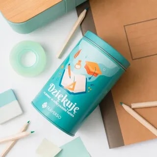 Teaverso - Herbata Zielona Papago 100g - W puszce na prezent "Dla Nauczyciela"