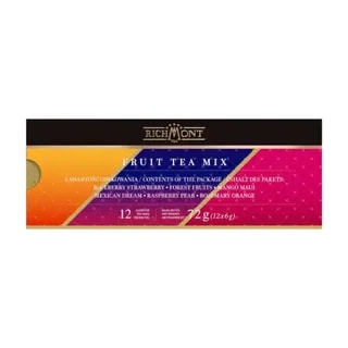 Herbata Richmont Mix Fruit 12 szt porcelanowy zestaw do celebracji herbaty