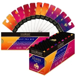 Herbata Richmont Mix Fruit 12 szt porcelanowy zestaw do celebracji herbaty