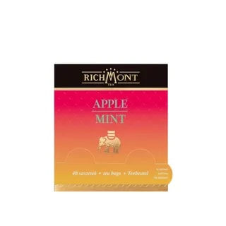 Herbatka Richmont Apple Mint 40 szt porcelanowy zestaw do herbaty