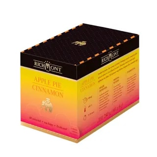 Herbatka Richmont Apple Pie Cinnamon 40 szt porcelanowy zestaw do herbaty