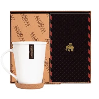 Herbata Richmont Assam Himalaya 40 saszetek porcelanowy zestaw do herbaty