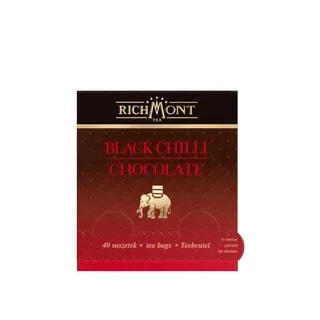 Herbata Richmont Black Chilli Chocolate 40szt porcelanowy zestaw do herbaty