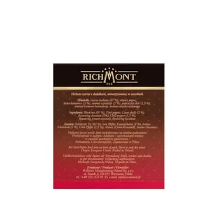 Herbata Richmont Black Chilli Chocolate 40szt porcelanowy zestaw do herbaty