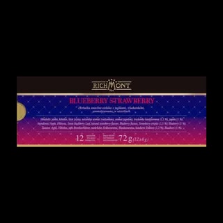Richmont Blueberry Strawberry 12 Saszetek + Szklanka Hot Winter