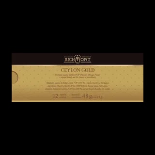 Richmont Ceylon Gold 12 Saszetek + Szklanka Hot Winter