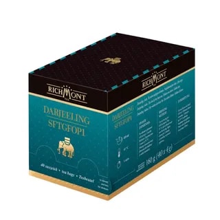 Herbata Richmont Darjeeling SFTGFOP1 40 szt porcelanowy zestaw do herbaty