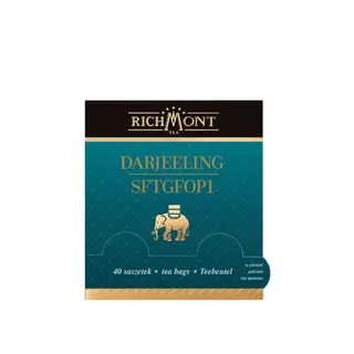 Herbata Richmont Darjeeling SFTGFOP1 40 szt porcelanowy zestaw do herbaty