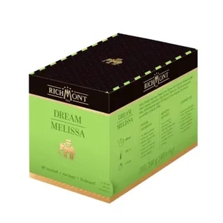 Herbata Richmont Dream Melissa 40 szt porcelanowy zestaw do herbaty