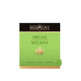 Herbata Richmont Dream Melissa 40 szt porcelanowy zestaw do herbaty