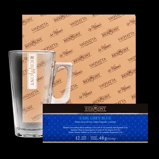 Richmont Earl Grey Blue 12 Saszetek + Szklanka Hot Winter